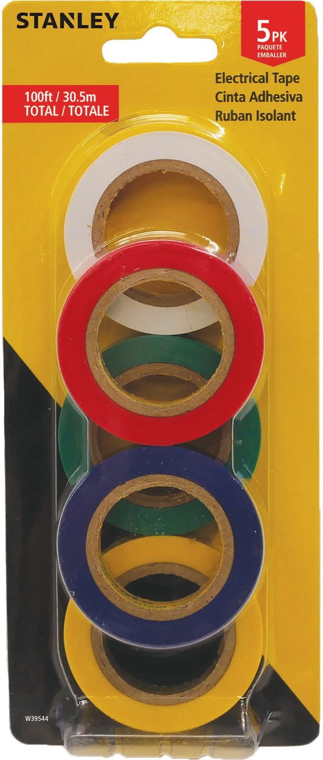 Ruban isolant en PVC Stanley Paq. de 5