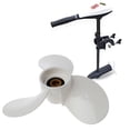 thumbnail image 2 of Boat Propeller 3 Blade Marine Motor Propeller compatible with Yamaha Outboard 4hp 5hp Engine, 2 of 5