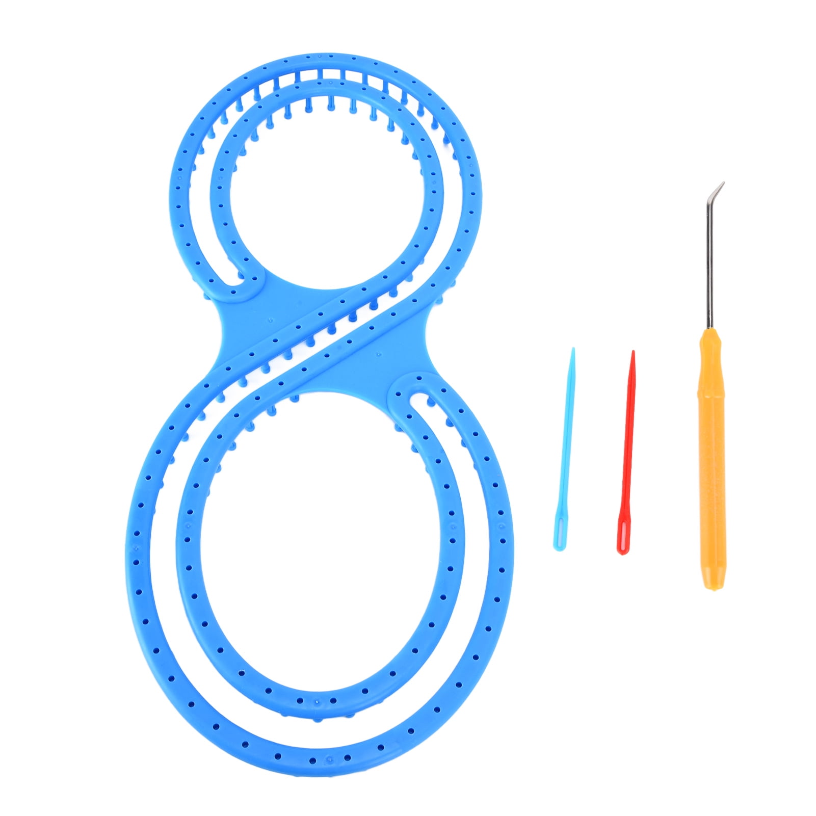 Knitting  Set,Knitting ,Knitting  8 Shape Plastic Blue  Kit With Crochet Suture For  Blanket Socks Scarf Hat Craft