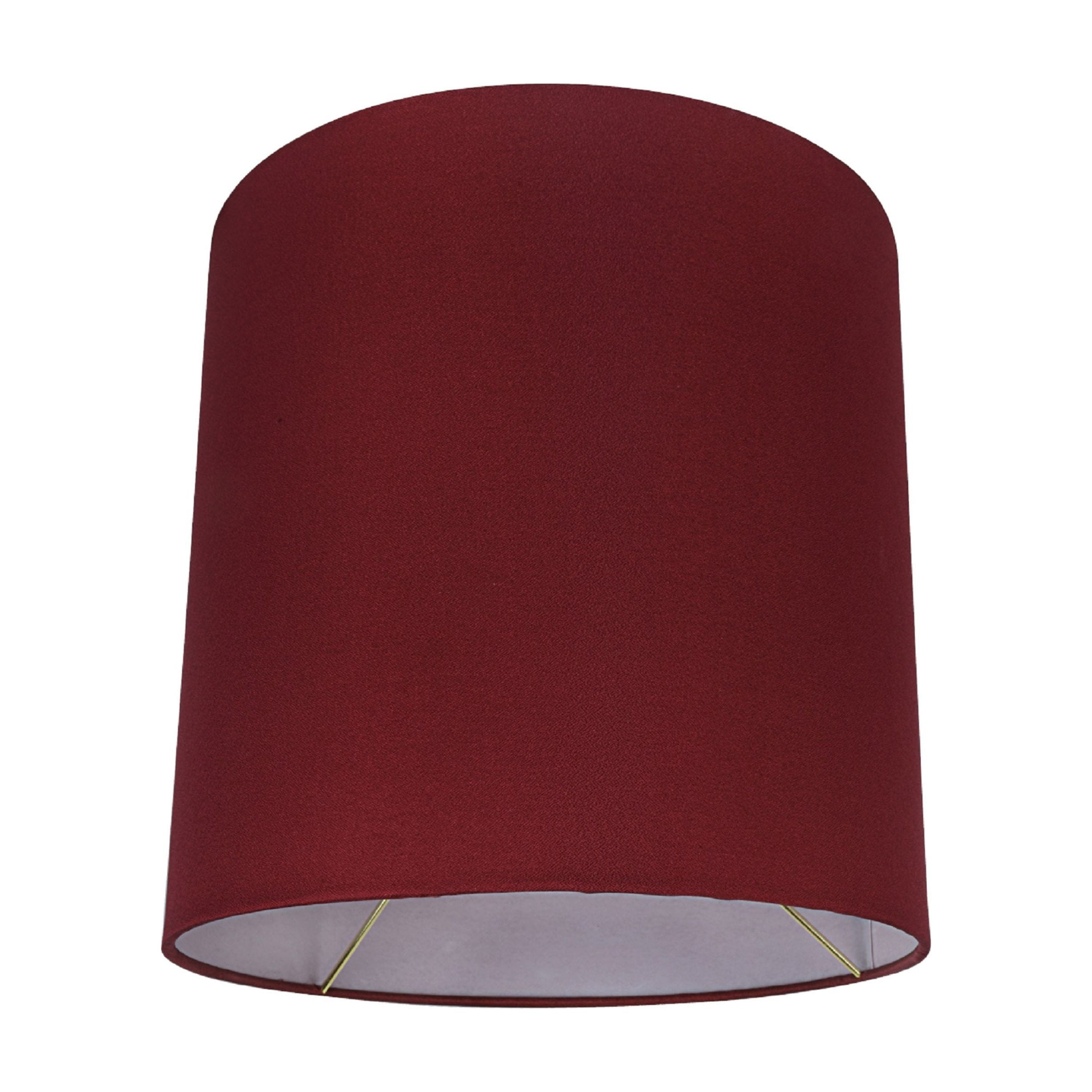 Aspen Creative 58401 Transitional Drum (Cylinder) Shape UNO Construction Lamp Shade in Blood Red, 10" Wide (10" x 10" x 10")