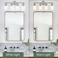 thumbnail image 6 of Melucee 4-light Vanity Light with Round Plate – Brushed Nickel Modern Bathroom Light Fixture, Dimmable Wall Sconce for Mirror, Bedroom, Makeup Area, 6 of 7
