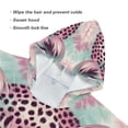 thumbnail image 5 of Pink Leopard Animal Kid Hooded Beach Towel 27.5x27.5 inch Bath Poncho Towels Soft Absorbent Quick Dry for Boy Girl, 5 of 7