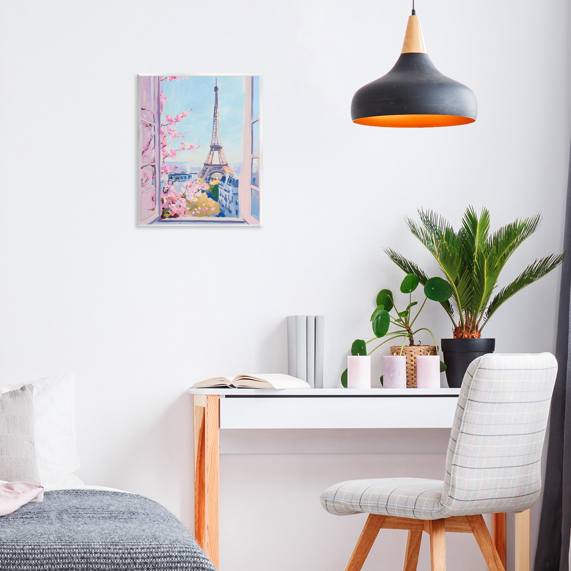 Stupell Industries Eiffel Tower View in Spring Wall Plaque Art, design by The Prints Vibe