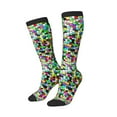 thumbnail image 2 of Balery Colorful Tie Dye Stained Glass Printed Novelty Socks Men's Women's Crew Socks Sports Socks Knee High Socks Cotton Socks Quirky and Cool Socks, 2 of 9