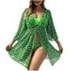 thumbnail image 1 of Conjunto de Traje de Baño de Arco de Malla Azul Superior, Traje de Baño Sexy de Color Sólido de Nylon con Diseño sin Espalda para Piscina, Playa Y Uso Diario de Verano, 1 of 9
