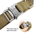 thumbnail image 4 of Juego de correa y Collar táctico para perros, herramientas de entrenamiento militar ajustables para exteriores, suministros de liberación rápida para perros medianos y grandes, 4 of 5