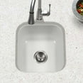 thumbnail image 3 of Houzer Porcela 17 in Black Porcelain Enamel Steel Undermount Single Bowl Bar Sink - PCB-1750 BL, 3 of 9