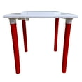 thumbnail image 7 of (2 pack) Domino Game Table White with Red Legs. Waterproof Plastic Game Table with Drinks Holder. Indoor and Outdoor Use., 7 of 7