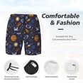 thumbnail image 3 of Fuzoiu Galaxy Print Men's Swim Shorts,Quick-Dry Double-Layer Swim Trunks,Board Trunks,Beach Shorts Swimwear Bathing Suits-Medium, 3 of 6