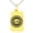 Gold, variant on Stainless Steel Telekinesis Element Rune Engraved Small Rectangle Dog Tag Charm Pendant Necklace