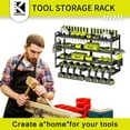 thumbnail image 6 of Wall Mount Power Tool Organizer 8 Drill Holder,4 Layer Heavy Duty Metal Power Tool Storage Rack,Garage Tool Organizer and Storage with Screwdriver Holder/Plier Holder/Hammer Holder, 6 of 6
