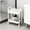 White, variant on Two Tier Rolling Cart With Wheels Locking Casters Storage Organizer Kitchen Office Bedroom Mobile Cart With Handle