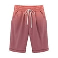 thumbnail image 2 of Taylonsss Clearance Men's Cotton And Shorts Lanyard Casual Pants Capris Shorts Pants, 2 of 3