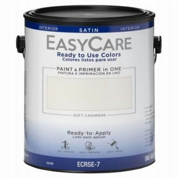 True Value Manufacturing 102180 1 gal Interior Satin Acyrlic Colors Paint & Primer, Soft Cashmere