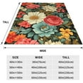 thumbnail image 3 of Boho Floral Blanket Bohemian Gifts for Mom Women Kids Girls Birthday Colorful Flowers Throw Mother''s Day Valentines Presents Decor Soft Warm Plush Blankets for Room Bedding 50"x60", 3 of 6