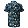 thumbnail image 3 of IROINNID Reduced Hawaiian Shirt for Men Hawaiian Short Sleeve Beach Shirt Printed Summer Button Down Shirts,Green, 3 of 5