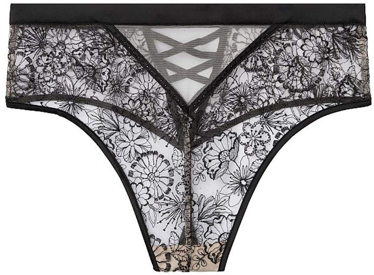 New w/$16.50 Tag Victoria's Secret Thong Size XS M L Peach Black Blush Gray 