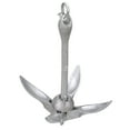 thumbnail image 2 of Attwood 11966-1 Grapnel Folding Anchor, Malleable Iron, Galvanized, Folds for Easy Storage, Locks Open or Closed, 5 Pounds, 2 of 6