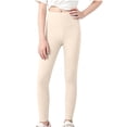 thumbnail image 2 of Bixock Fall Leggings for Girls High Waist Yoga Pants Soild Color Slim Casual Pant Soft Comfortable Workout Running Daily Wear Girls Clothings Size 7-8Years, 2 of 6