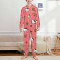 thumbnail image 2 of Hello Kitty Hooded Union Suit Pajama Soft Comfy PJs Sleepwear, 2 of 7