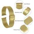 thumbnail image 6 of Uxcell Stainless Steel Mesh Watch Band 16mm Quick Release Adjustable Strap, Gold Tone, 6 of 6