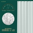 thumbnail image 6 of Acento 8-Gauge, 72" x 72" Black Large Metal Grommets Weighed Magnetic Hem PEVA Shower Liner in Clear, 6 of 7
