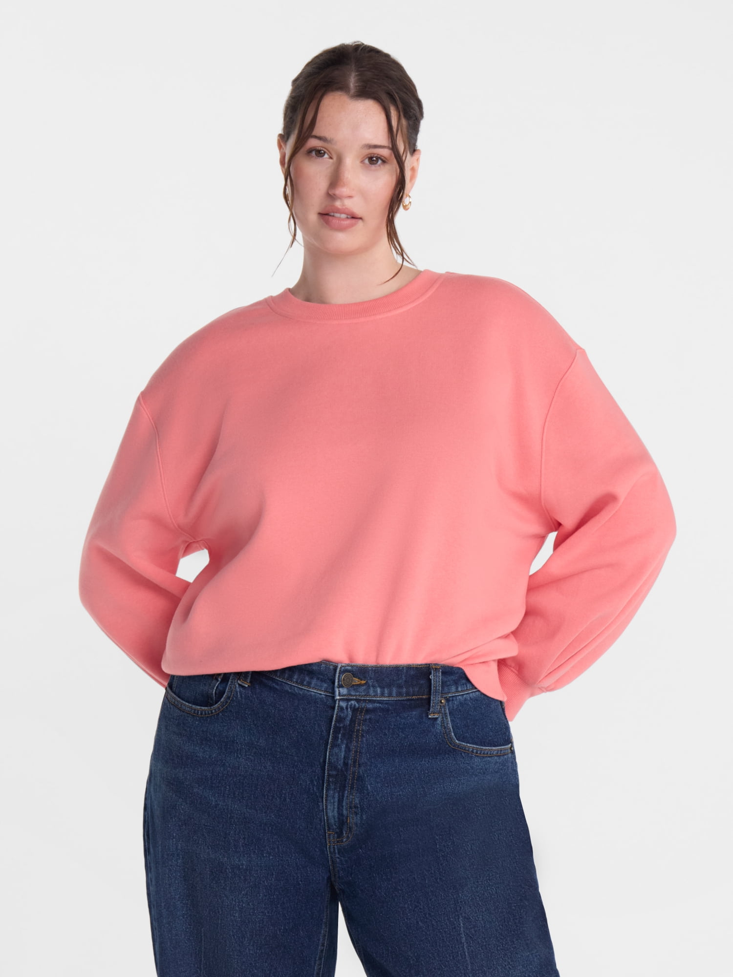 Scenario Women's and Women's Plus Crewneck Sweatshirt, Sizes XS-4X