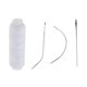thumbnail image 5 of Hilo de Tejer para Pelucas Yinane Agujas Tipo para Coser Pelucas Tejido de Bloqueo Manualidades Blanco, 5 of 5