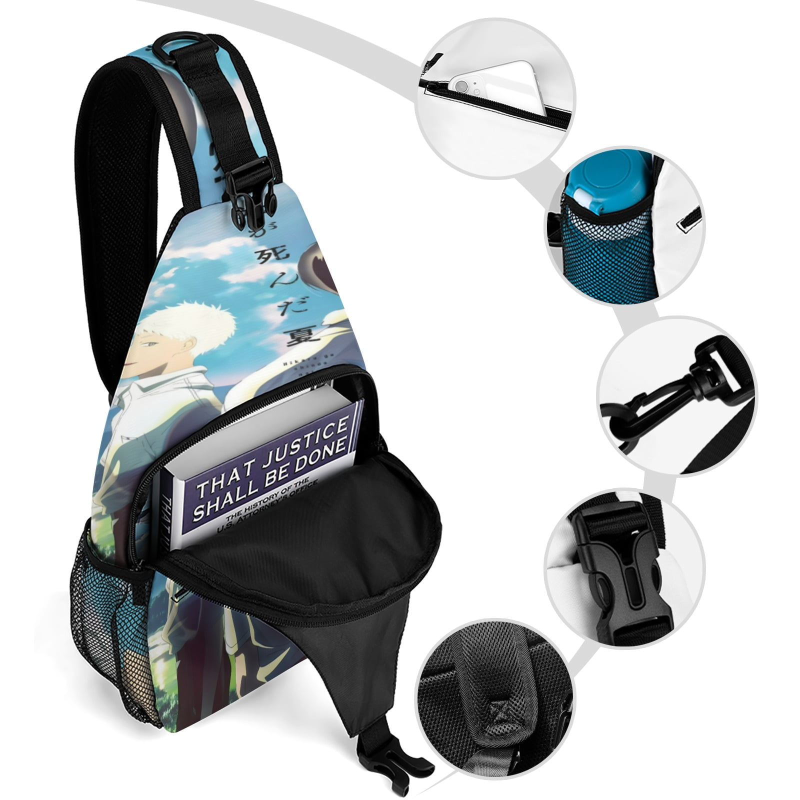 バッグ hikaru The Summer Hikaru Died Full Printed Chest Bag - Walmart.ca