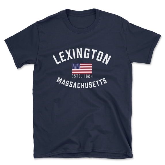 Lexington Massachusetts Patriot Men's Cotton T-Shirt