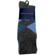 TOMMY HILFIGER Men's 4 Pairs Mid Calf Socks, Multicolor, 7-12