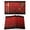 Red, variant on Green Geometric Placemats Set of 4, Ombre Modern Abstract Art Placemats for Dining Table, Place Mats for Kitchen Tabletop, Waterproof Wipeable Dining Table Mats Set
