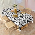 thumbnail image 3 of White Butterfly Black Silhouette Pattern Rectangle Tablecloth 60"x120",Waterproof Polyester Rectangle Table Cloth, Wipeable Spillproof Polyester Tablecloth for Dining, Camping, Indoor and Outdoor, 3 of 6