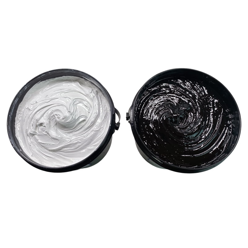 NTL Screen Printing Ink - Gallon Combo Black and White Plastisol Ink for Screen Printing - Made in the USA - Black and White Fabric Paint - Tshirt Silk Screen Ink