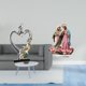 thumbnail image 2 of Figura de acrílico de pareja romántica, adorno de escritorio único para dormitorio, boda, estantería, hogar, vacaciones, mesa, chimenea, decoración, 2 of 8