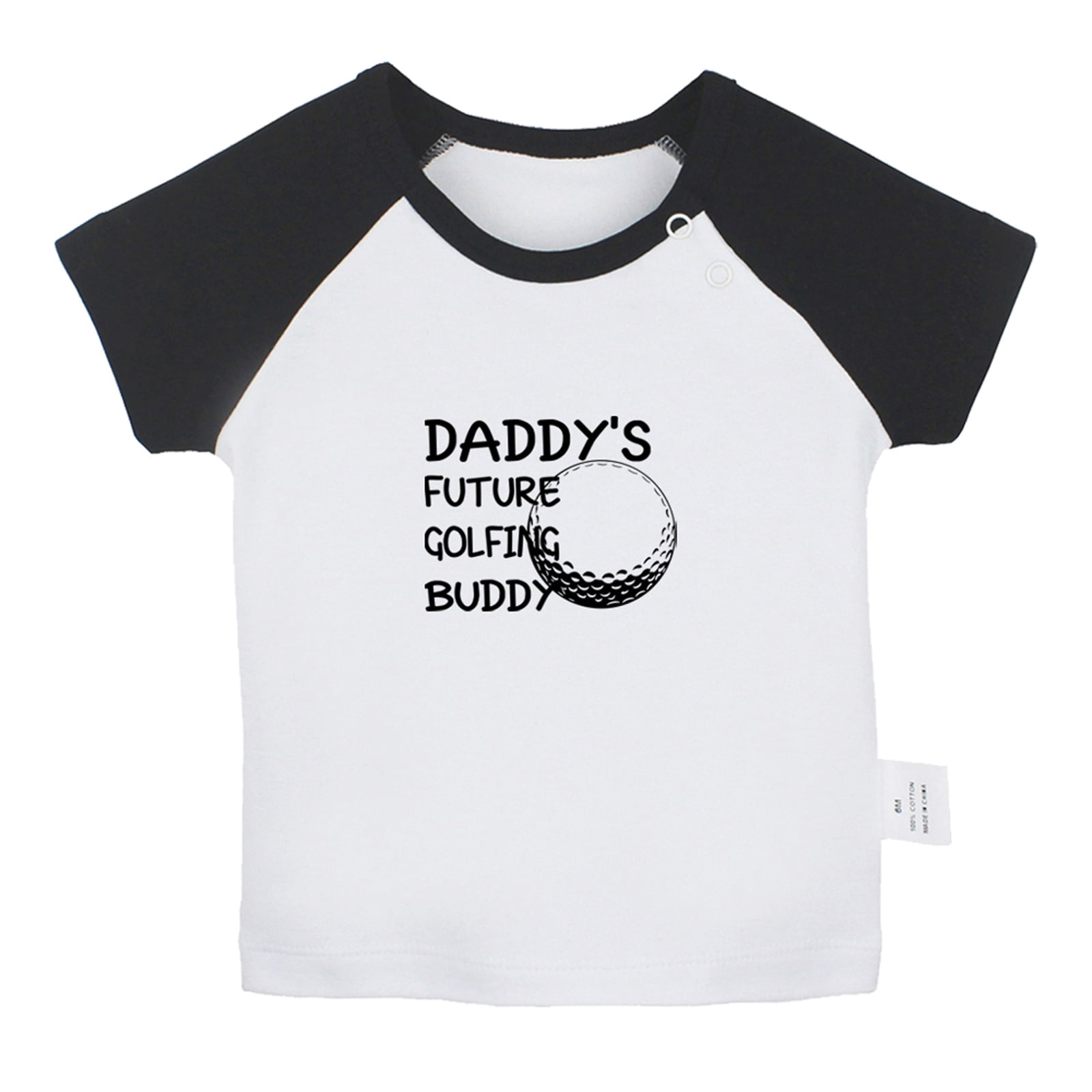 Daddy's Future Golfing Buddy Funny T shirt For Baby, Newborn Babies T