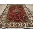 thumbnail image 2 of AHMEDANI Exclusive Red Floral Lovely Rare Hand Knotted Rug Wool Silk Carpet (6 x 4)', 2 of 9