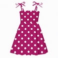 thumbnail image 1 of gdxvjhbj Robe pour Bébé Robe d'Été pour Fille à Volants Taille Haute Froncée Cœur Ligne A Robe de Printemps 3T 4T (Rose, 3-4 Ans), 1 of 1