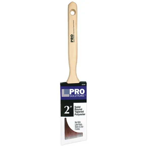 2" Pro Solutions 22220 SRT Polyester Paint Brush Angle Sash, Standard Handle