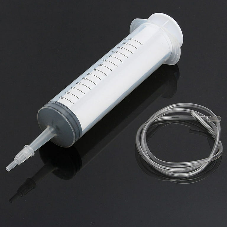 250-500ML Large Plastic Measuring Syringe For Labs Hydroponic Pet Cubs  Feeding