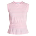 thumbnail image 6 of Time and Tru Women's Cotton Peplum Tank Top, Sizes XS-XXXL, 6 of 6