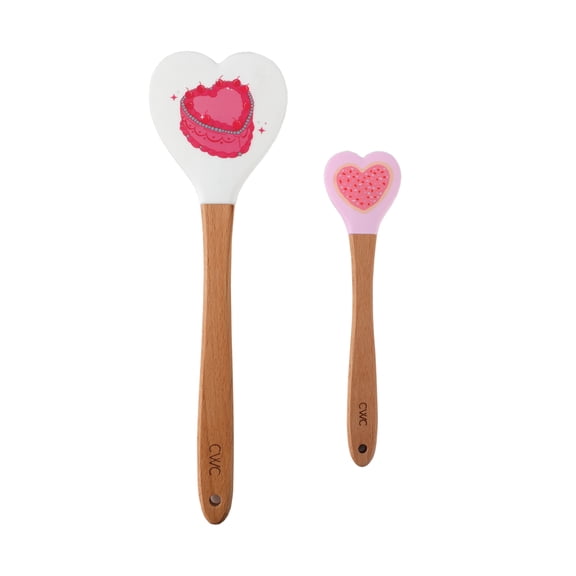 Cook with Color 2 Piece Spatula Set for Baking or Gifting, Cake