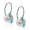 Rainbow, variant on | Hypoallergenic | Natural Titanium Crystal Heart Pendant Earrings | Best Choice For Sensitive Ears