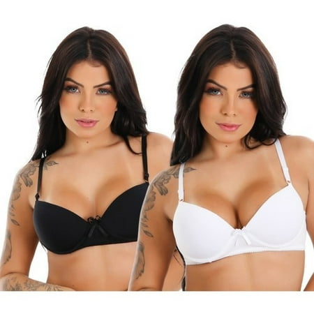 

2 Bra Kit With Common Basic Microfiber Adjustable Strap