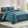 thumbnail image 6 of Dee Ocleppo Velvet Cable Blue 3-Piece Quilt Set, Full/Queen, 6 of 7