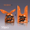 thumbnail image 4 of 50 bolsas de dulces de Halloween, bolsas de regalo, bolsa de almacenamiento para suministros de celebración Naranja Zulema Bolsas de dulces, 4 of 8