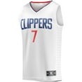 thumbnail image 2 of Men's Fanatics Branded Amir Coffey White LA Clippers Fast Break Player Jersey - Association Edition, 2 of 3