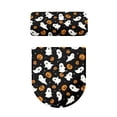 thumbnail image 2 of HELLHERO Ghost Pumpkin Toilet Lid Cover Set with Elastic Bottom 2 Piece Set Toilet Lid Dust Cover Set 17"x21" for Soft, 2 of 8