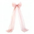 thumbnail image 2 of Dserhfy Bow Pendant Long Tail Extra Large Bow Decoration Flexible Tulle Bow Wedding Christmas Party Car Window Lawn Decor, 2 of 8