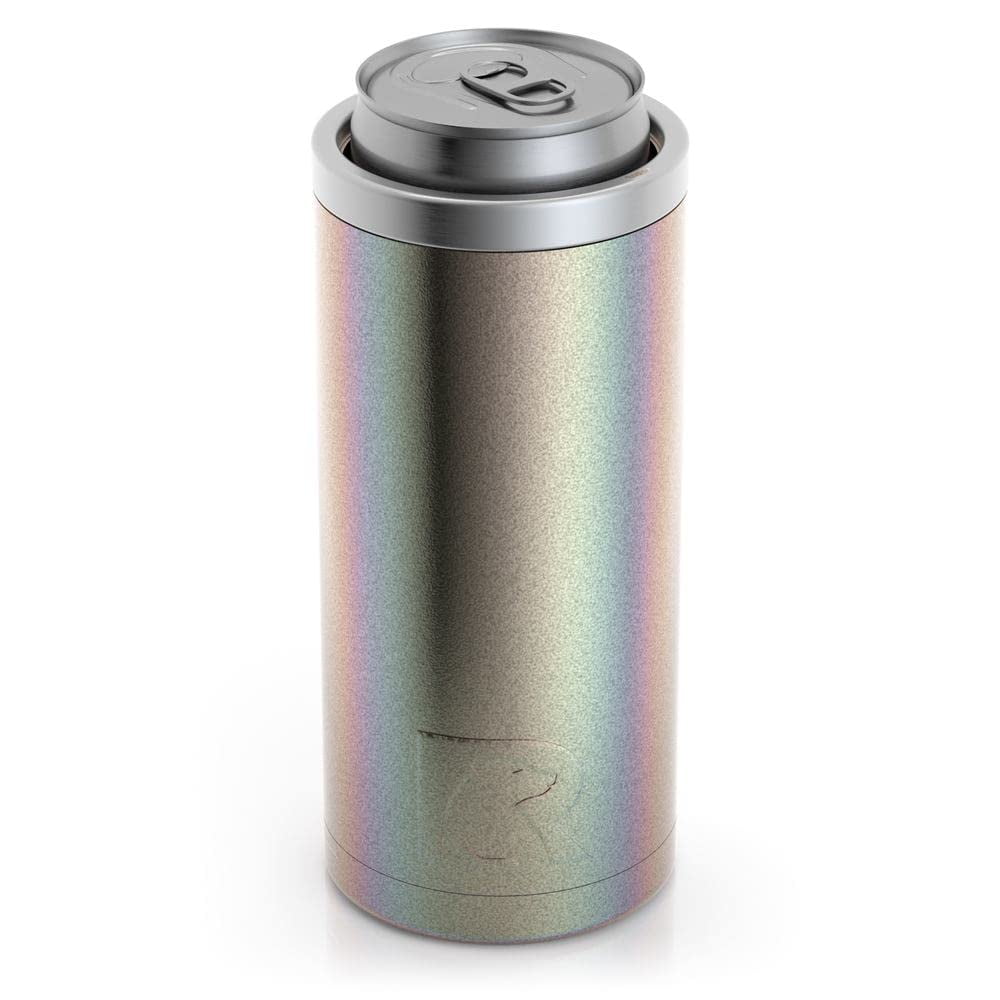 RTIC Stainless Steel Skinny Can Cooler, Fits all 12oz Slim Cans, Chalk